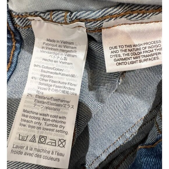 Madewell 10” High Rise Skinny Jeans Womens Sz 26 Button Fly Raw Hem Medium Wash - Picture 8 of 12